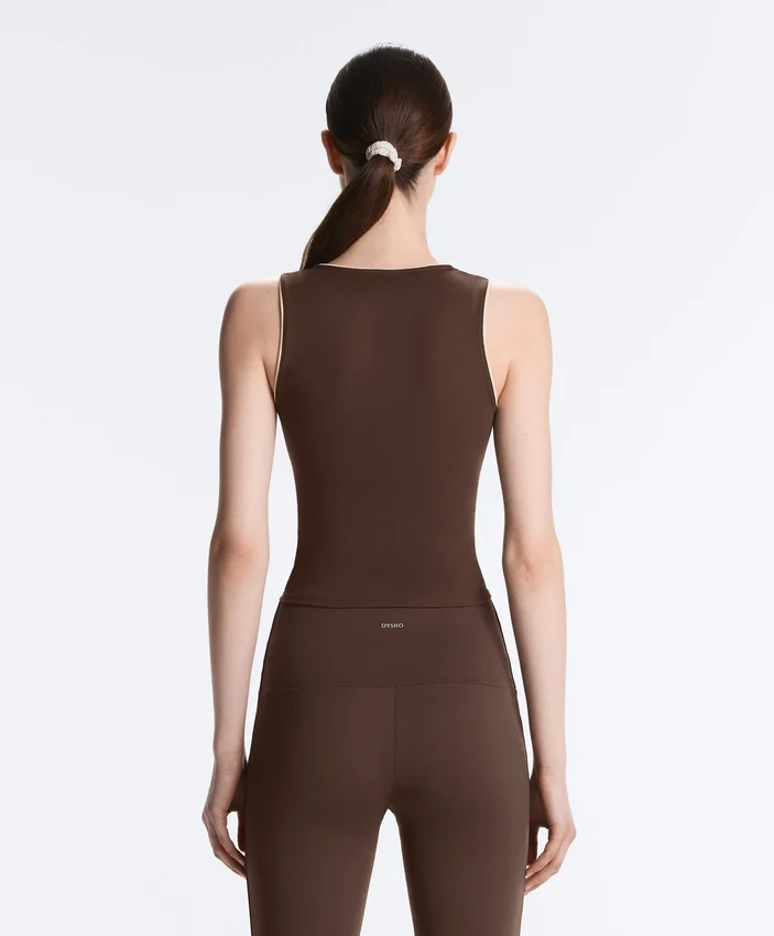 Camiseta de tirantes Comfortlux sin mangas con ribete Camiseta de tirantes Comfortlux sin mangas con ribete