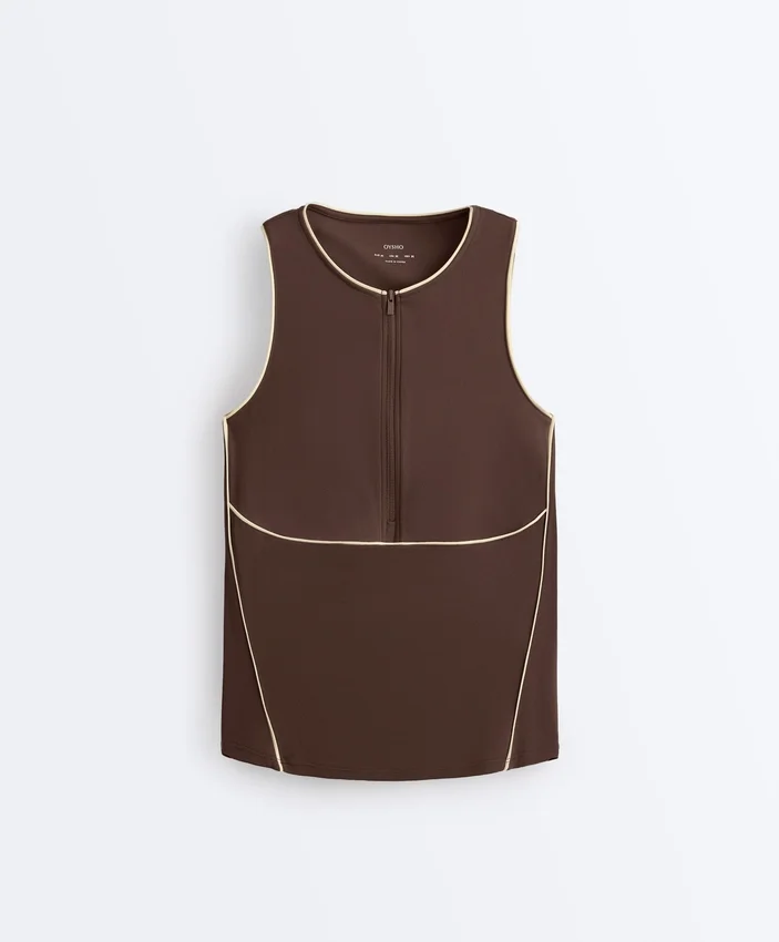 Camiseta de tirantes Comfortlux sin mangas con ribete Camiseta de tirantes Comfortlux sin mangas con ribete