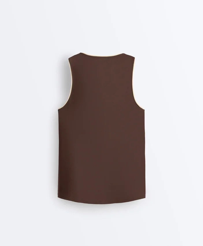 Camiseta de tirantes Comfortlux sin mangas con ribete Camiseta de tirantes Comfortlux sin mangas con ribete
