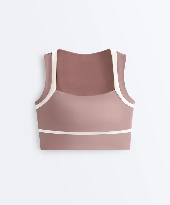 Camiseta de tirantes compresiva con contraste Camiseta de tirantes compresiva con contraste
