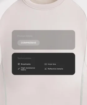 Camiseta de tirantes compresiva reflectante