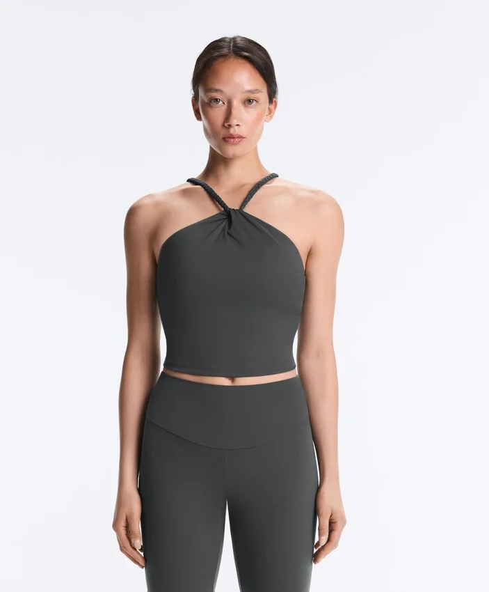 Camiseta de tirantes con cuello halter trenzado Comfortlux Camiseta de tirantes con cuello halter trenzado Comfortlux