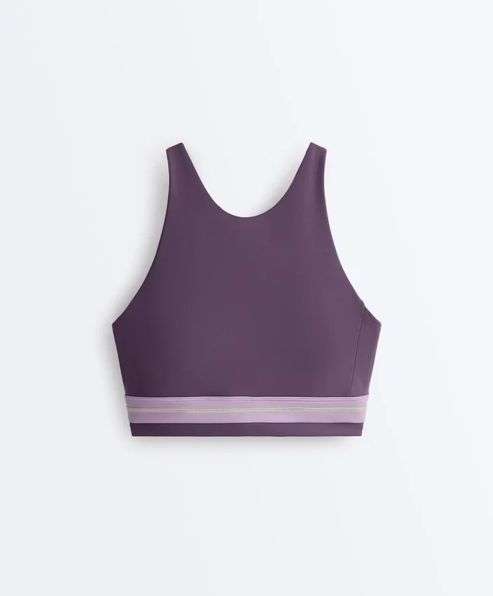 Camiseta de tirantes con cuello halter y compresión Camiseta de tirantes con cuello halter y compresión