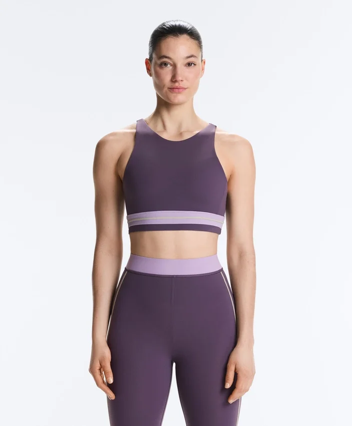 Camiseta de tirantes con cuello halter y compresión Camiseta de tirantes con cuello halter y compresión