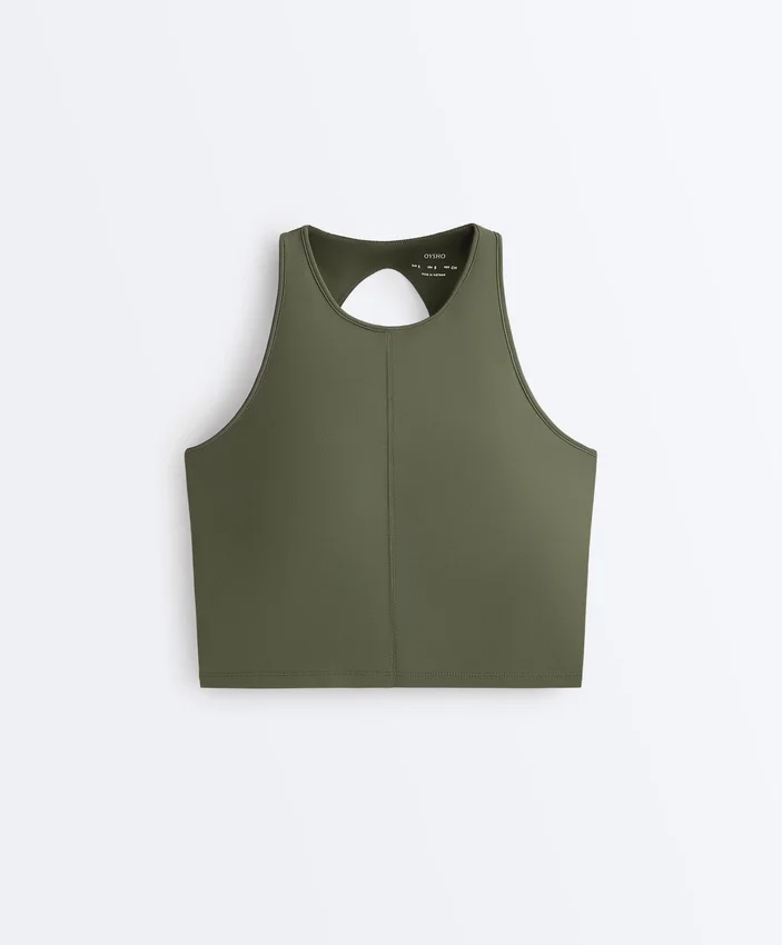 Camiseta de tirantes con cuello halter y espalda abierta Comfortlux Camiseta de tirantes con cuello halter y espalda abierta Comfortlux
