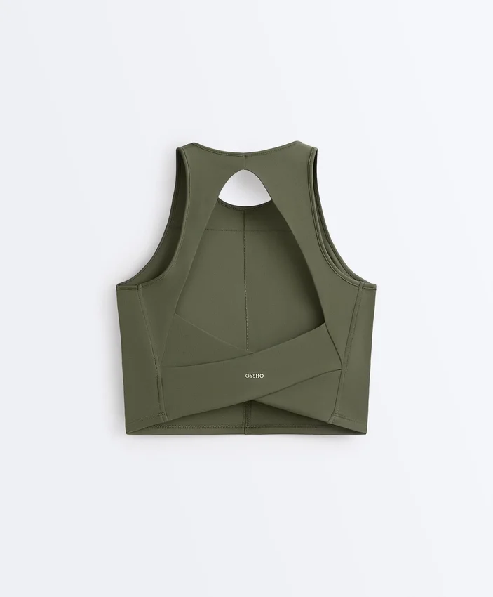 Camiseta de tirantes con cuello halter y espalda abierta Comfortlux Camiseta de tirantes con cuello halter y espalda abierta Comfortlux