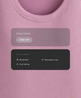 Camiseta de tirantes de mezcla de modal acanalada