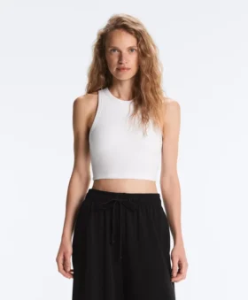 Camiseta de tirantes de mezcla de modal con copas