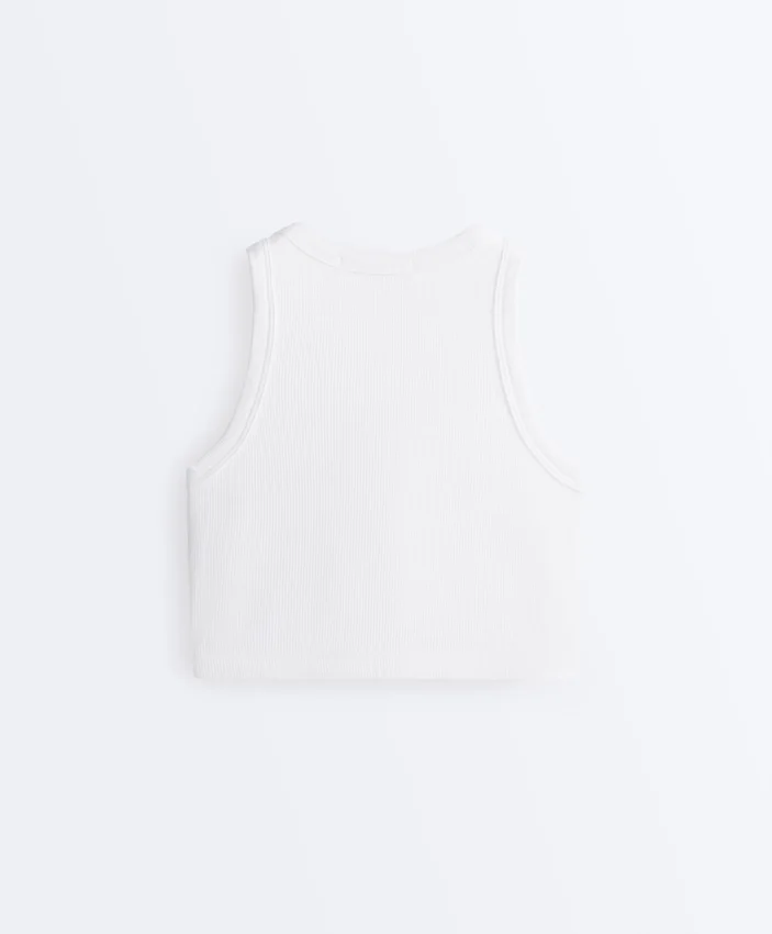 Camiseta de tirantes de mezcla de modal con copas Camiseta de tirantes de mezcla de modal con copas