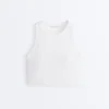 Camiseta de tirantes de mezcla de modal con copas Camiseta de tirantes de mezcla de modal con copas