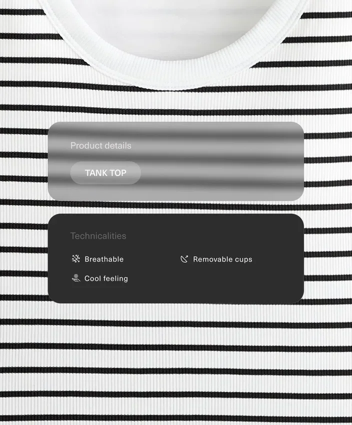 Camiseta de tirantes larga de modal a rayas Camiseta de tirantes larga de modal a rayas
