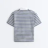 Camiseta holgada de manga corta con cuello de polo de mezcla de algodón Camiseta holgada de manga corta con cuello de polo de mezcla de algodón