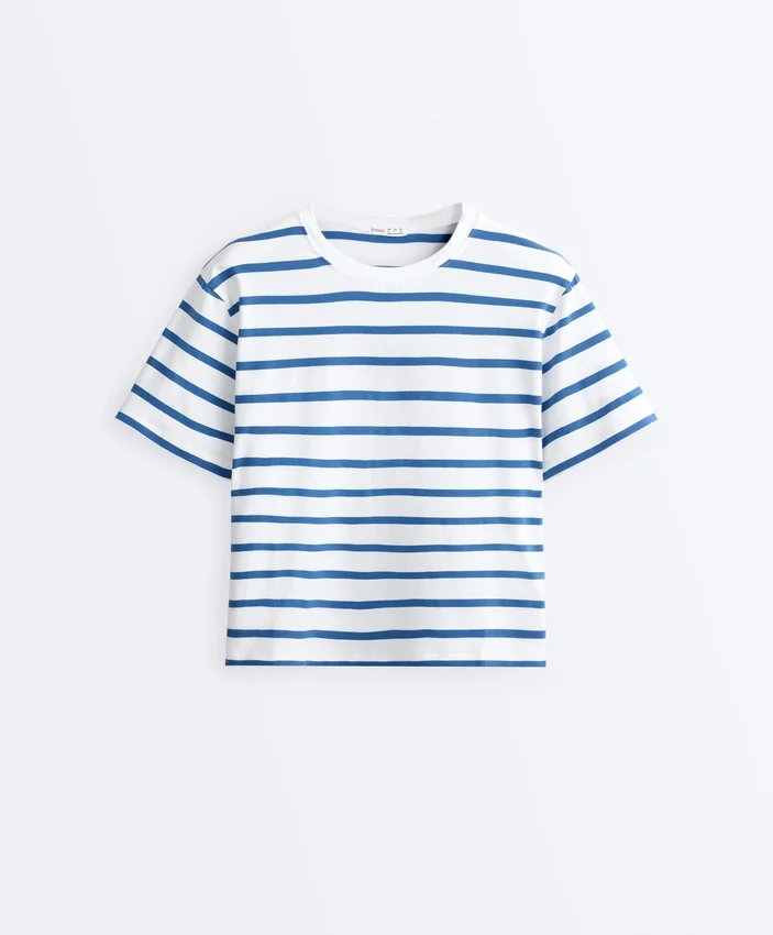 Camiseta holgada de manga corta de mezcla de algodón Camiseta holgada de manga corta de mezcla de algodón