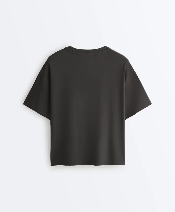 Camiseta holgada de manga corta de mezcla de algodón Camiseta holgada de manga corta de mezcla de algodón