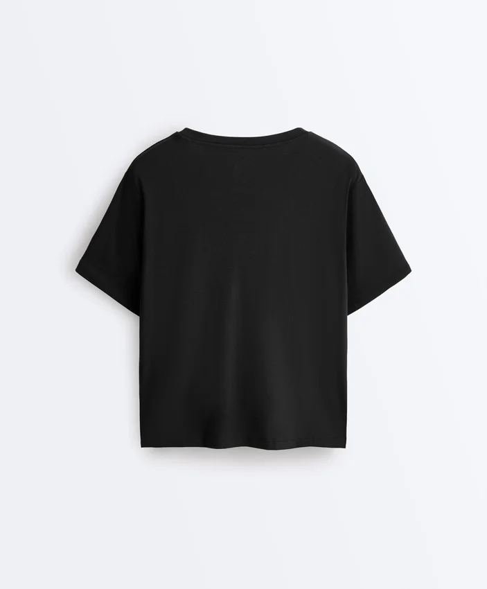 Camiseta holgada de manga corta de mezcla de algodón Camiseta holgada de manga corta de mezcla de algodón