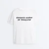 Camiseta holgada de mezcla de algodón con eslogan Camiseta holgada de mezcla de algodón con eslogan
