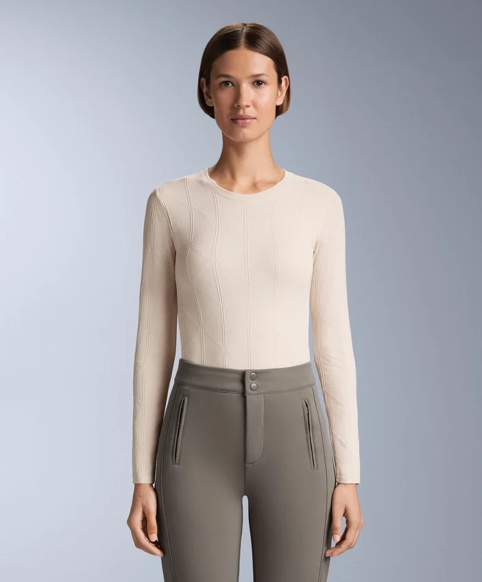 Camiseta interior térmica de jacquard sin costuras Camiseta interior térmica de jacquard sin costuras