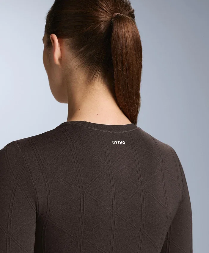 Camiseta interior térmica de jacquard sin costuras Camiseta interior térmica de jacquard sin costuras