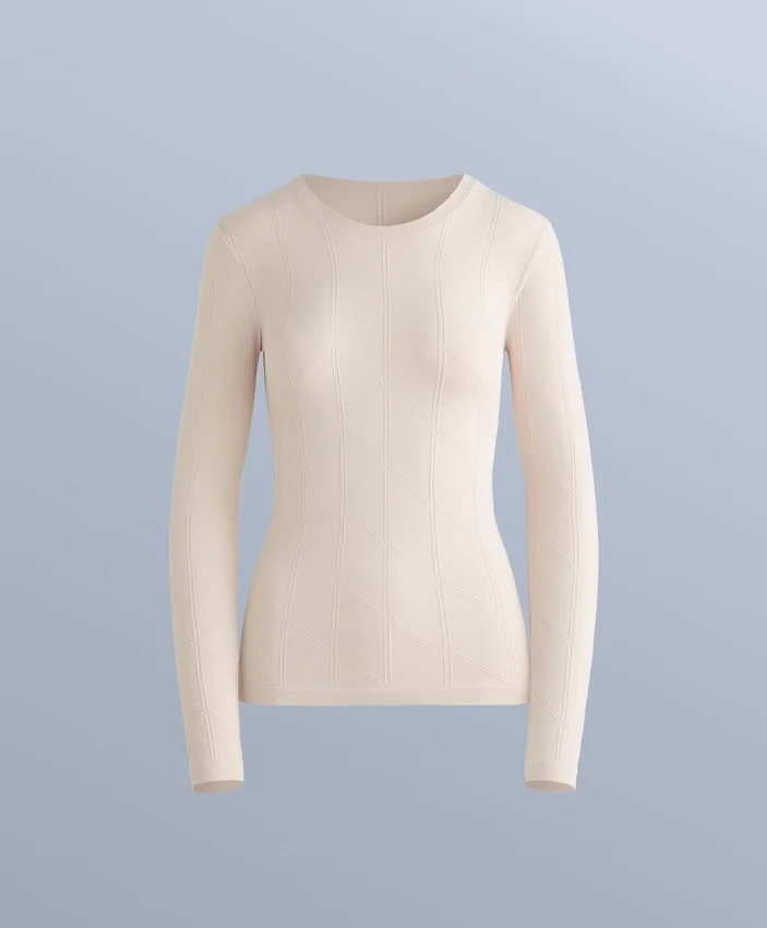 Camiseta interior térmica de jacquard sin costuras Camiseta interior térmica de jacquard sin costuras