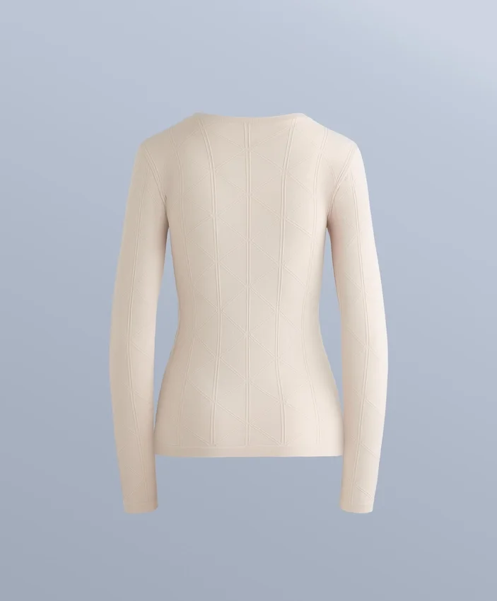 Camiseta interior térmica de jacquard sin costuras Camiseta interior térmica de jacquard sin costuras