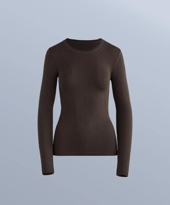Camiseta interior térmica de jacquard sin costuras Camiseta interior térmica de jacquard sin costuras