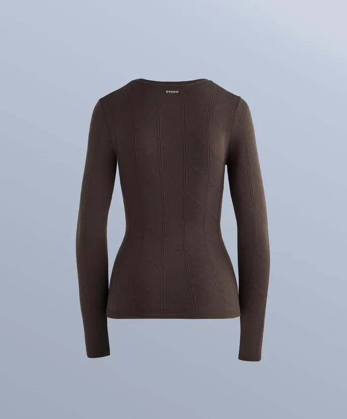Camiseta interior térmica de jacquard sin costuras Camiseta interior térmica de jacquard sin costuras