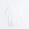 Camiseta oversize de manga corta de mezcla de algodón Camiseta oversize de manga corta de mezcla de algodón