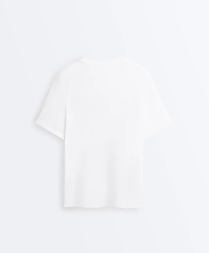 Camiseta oversize de manga corta de mezcla de algodón Camiseta oversize de manga corta de mezcla de algodón