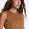 Camiseta sin mangas Comfortlux con detalle fruncido