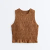Camiseta sin mangas Comfortlux con detalle fruncido