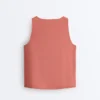 Camiseta sin mangas Comfortlux con escote cruzado Camiseta sin mangas Comfortlux con escote cruzado