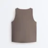 Camiseta sin mangas Comfortlux con escote cruzado Camiseta sin mangas Comfortlux con escote cruzado