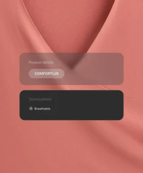 Camiseta sin mangas Comfortlux con escote cruzado