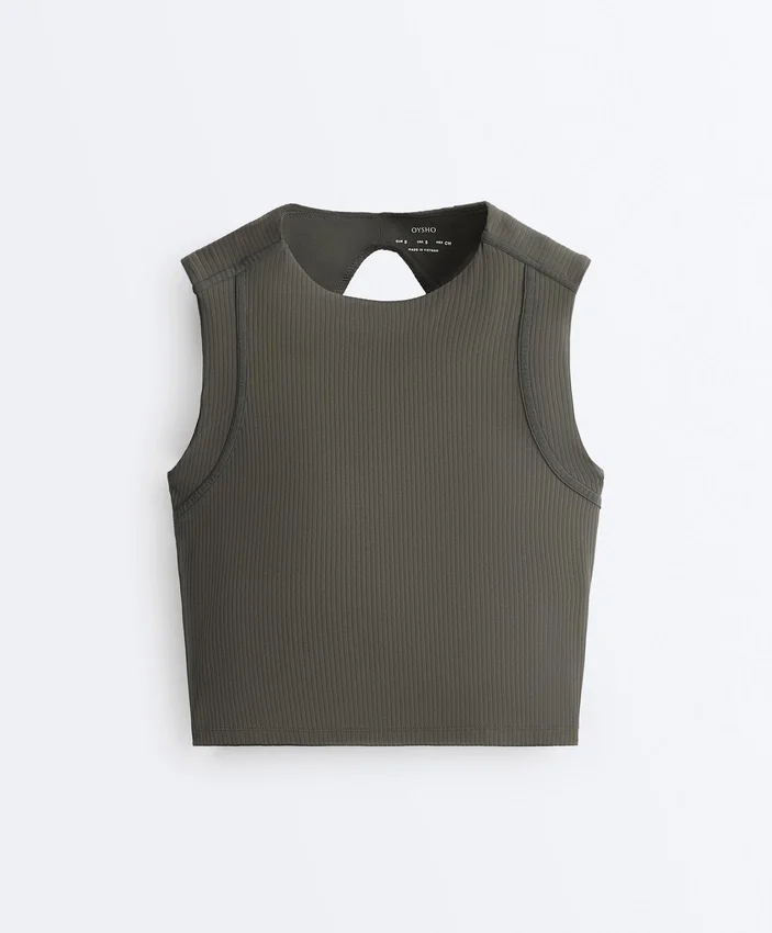 Camiseta sin mangas Comfortlux de canalé Camiseta sin mangas Comfortlux de canalé