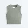 Camiseta sin mangas Comfortlux de canalé