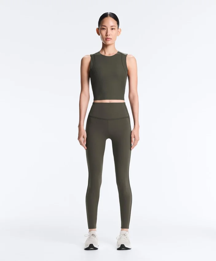 Leggings Comfortlux de talle alto con ribete, hasta el tobillo Leggings Comfortlux de talle alto con ribete, hasta el tobillo