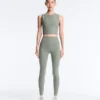 Leggings Comfortlux de talle alto con ribete, hasta el tobillo Leggings Comfortlux de talle alto con ribete, hasta el tobillo