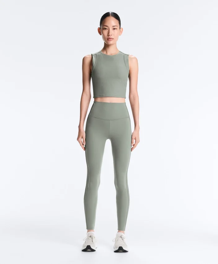 Leggings Comfortlux de talle alto con ribete, hasta el tobillo Leggings Comfortlux de talle alto con ribete, hasta el tobillo