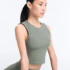 Camiseta sin mangas Comfortlux de canalé