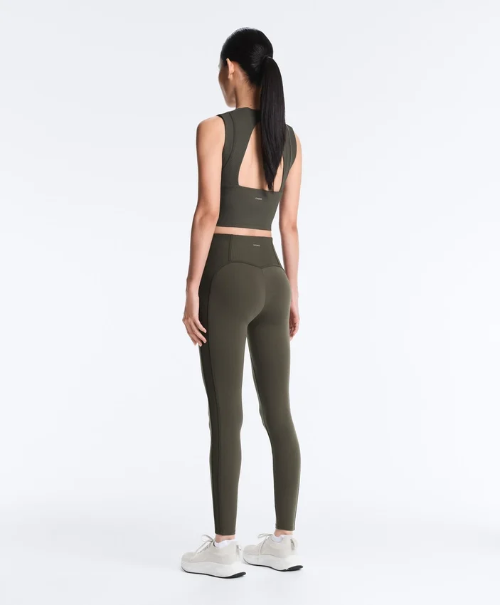 Leggings Comfortlux de talle alto con ribete, hasta el tobillo Leggings Comfortlux de talle alto con ribete, hasta el tobillo