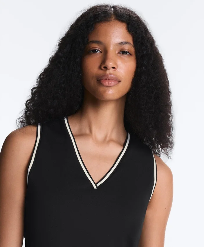 Camiseta sin mangas con cuello en V Camiseta sin mangas con cuello en V