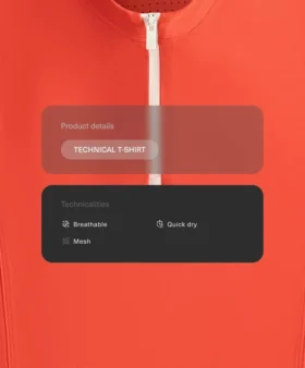 Camiseta sin mangas con media cremallera