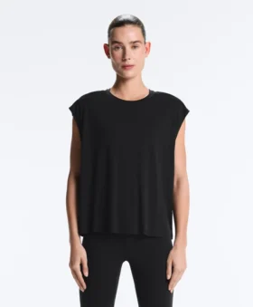 Camiseta sin mangas de mezcla de modal