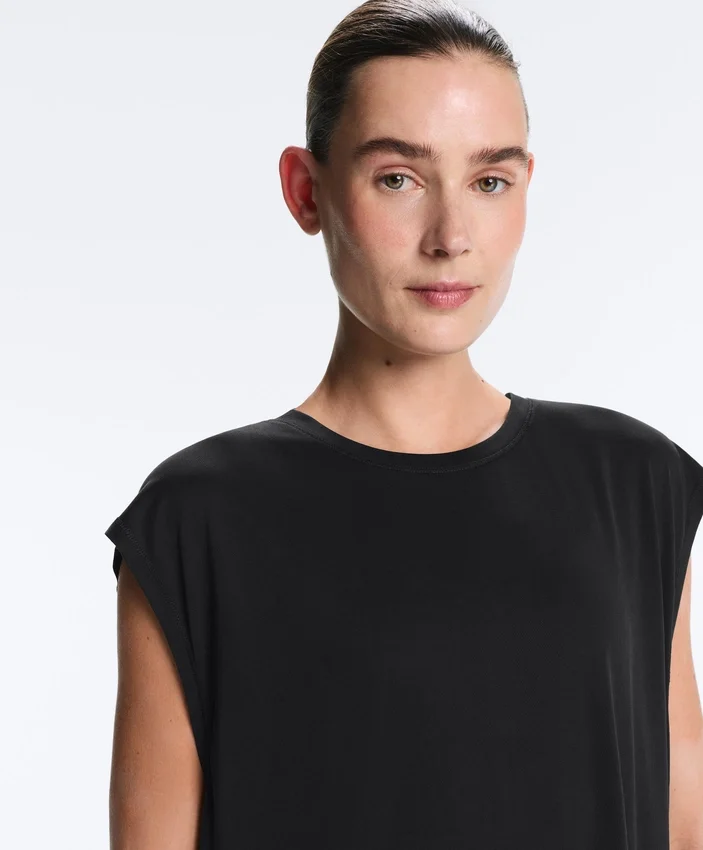 Camiseta sin mangas de mezcla de modal Camiseta sin mangas de mezcla de modal