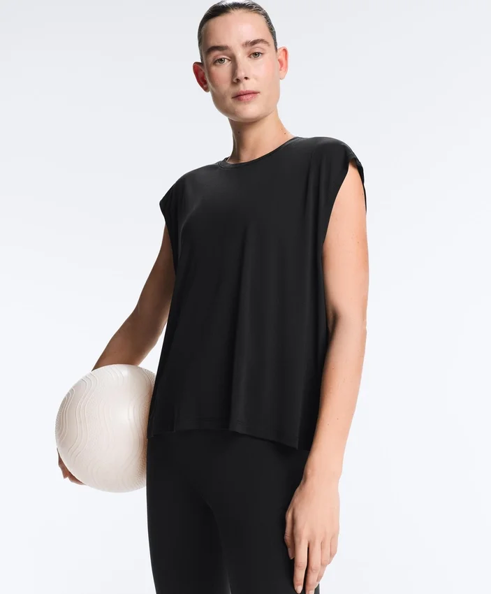 Camiseta sin mangas de mezcla de modal Camiseta sin mangas de mezcla de modal