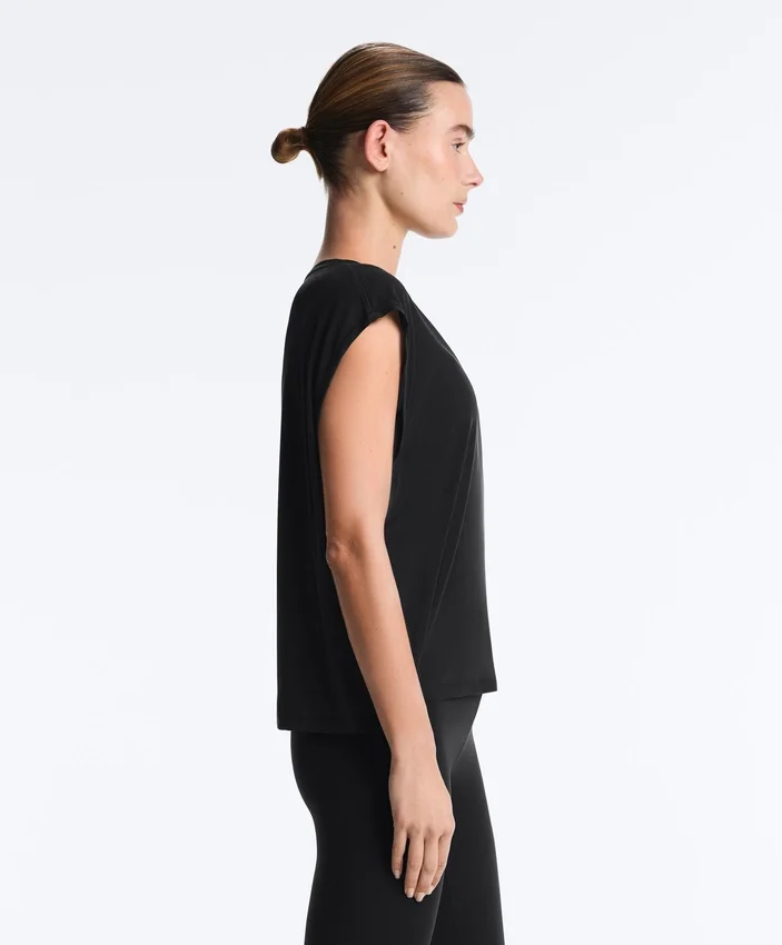 Camiseta sin mangas de mezcla de modal Camiseta sin mangas de mezcla de modal