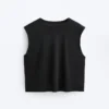 Camiseta sin mangas de mezcla de modal Camiseta sin mangas de mezcla de modal