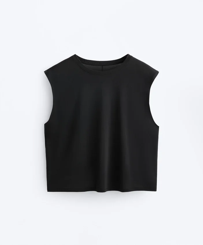 Camiseta sin mangas de mezcla de modal Camiseta sin mangas de mezcla de modal