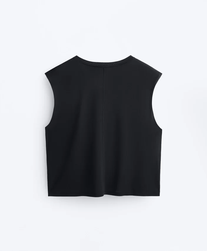 Camiseta sin mangas de mezcla de modal Camiseta sin mangas de mezcla de modal