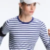 Camiseta técnica de manga larga a rayas Camiseta técnica de manga larga a rayas